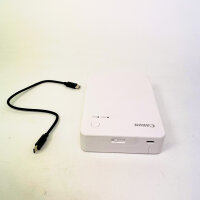 Canon SELPHY QX20 mobile photo printer, Wi-Fi, dye-sublimation printing, 2 sticker paper sizes, USB-C charging, white, without ribbon/paper