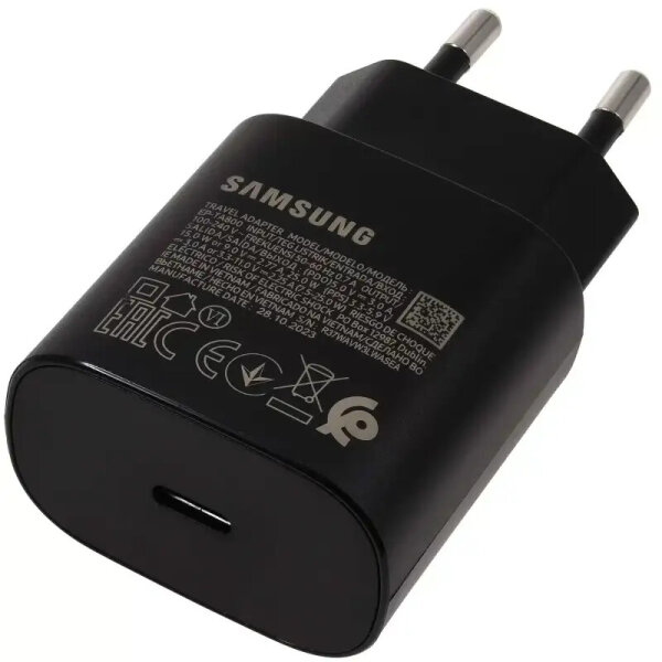 Samsung EP-TA800 Schnellladegerät 25W, Schwarz, USB-C Power Delivery, Kompaktes Design
