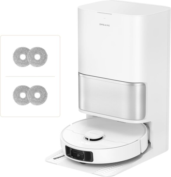 DREAME L10s Ultra Gen 3 robot vacuum and mop with 25,000 Pa suction power, side brush, mop, self-cleaning docking station, app and voice control