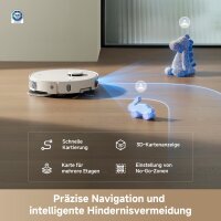 DREAME L10s Ultra Gen 3 robot vacuum and mop with 25,000 Pa suction power, side brush, mop, self-cleaning docking station, app and voice control