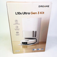 DREAME L10s Ultra Gen 3 robot vacuum and mop with 25,000 Pa suction power, side brush, mop, self-cleaning docking station, app and voice control