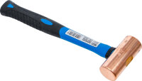 BGS copper hammer with fiberglass handle, 35 mm Ø, 907 g weight, 2 lb head