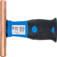 BGS copper hammer with fiberglass handle, 35 mm Ø, 907 g weight, 2 lb head