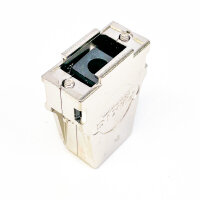 Molex FMK 1 G D-Sub housing, straight, 9-pin, strain relief, silver, size E, die-cast zinc, 55 pieces