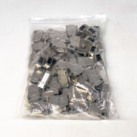 Molex FMK 1 G D-Sub housing, straight, 9-pin, strain relief, silver, size E, die-cast zinc, 55 pieces