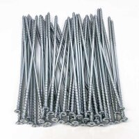 BMI T-40 double threaded screw 8.0 x 300 mm, 50 pieces, length 300 mm