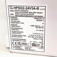Pulsar HPSG2-24V3A-B Puffer-Schaltnetzteil 96W 1A 200-240V 50/60Hz Stahlgehäuse Weiß -10 bis +40°C
