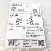 ifm EVF116 Sensorkabel 4-adrig, 1m, M12 gewinkelter Stecker und Buchse