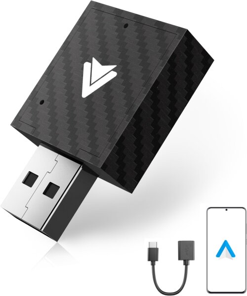 WityEye Q1W Wireless Adapter for CarPlay & Android Auto with 5.8G Chip, Wireless Connection, Compatible