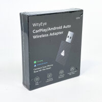 WityEye Q1W Wireless Adapter for CarPlay & Android Auto with 5.8G Chip, Wireless Connection, Compatible