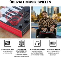 Akai Professional MPK Mini Play MK3 MIDI keyboard controller with speaker, dynamic keyboard, MPC pads and sound package