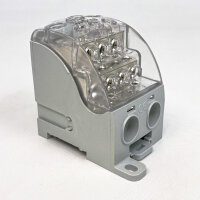 Weidmüller Verteilerblock WPD 108 mit 1x120, 2x35, 3x25, 4x16 mm², grau, für elektrische Verbindungen