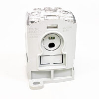 Weidmüller Verteilerblock WPD 108 mit 1x120, 2x35, 3x25, 4x16 mm², grau, für elektrische Verbindungen