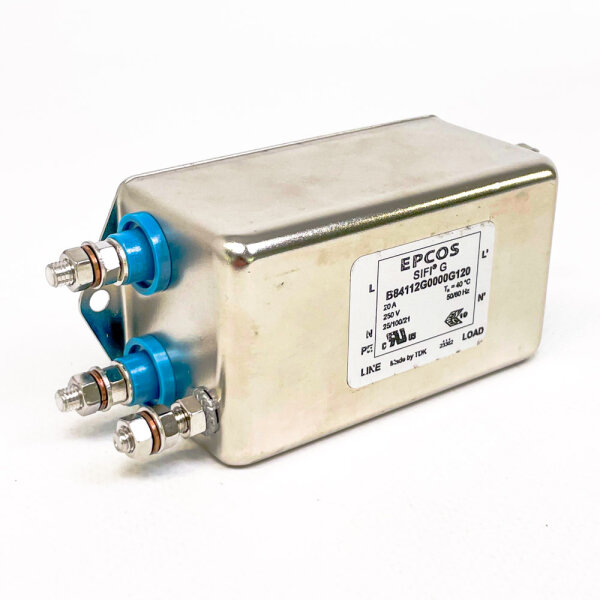 EPCOS B84112G0000G120 einphasiger EMV-Netzfilter, 20 A, 250 V, 40 °C, 50/60 Hz