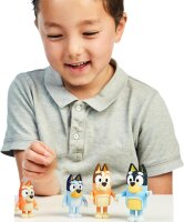 BlueY 13009 Set of 4 posable figures (Family, Bingo, Bandit, Chilli), 6.35–7.62 cm, official collectors item