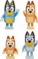 BlueY 13009 Set of 4 posable figures (Family, Bingo, Bandit, Chilli), 6.35–7.62 cm, official collectors item