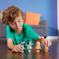 BlueY 13009 Set of 4 posable figures (Family, Bingo, Bandit, Chilli), 6.35–7.62 cm, official collectors item