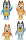 BlueY 13009 Set of 4 posable figures (Family, Bingo, Bandit, Chilli), 6.35–7.62 cm, official collectors item