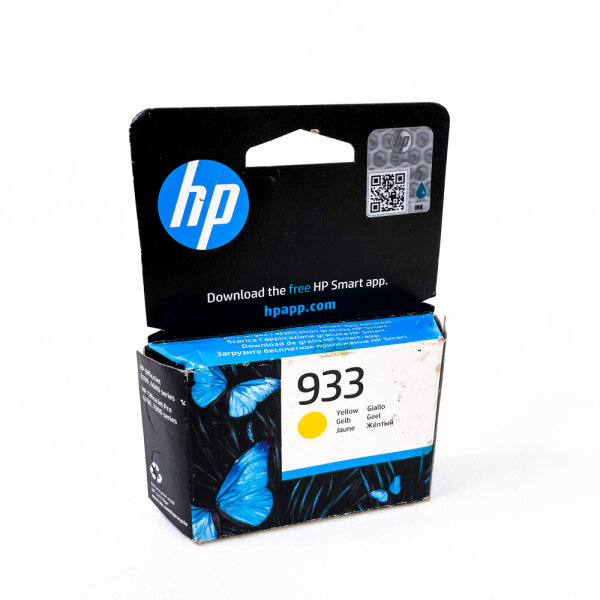 HP 933 Gelbe Tintenpatrone kompatibel mit OfficeJet 6100, 6600, Pro 6700, 7000 Serien