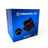 Elgato Stream Deck + XLR Audiomixer & Controller mit USB-C, XLR-Mikrofonanschluss, 20 Hz–20 kHz, 48 V Phantomspeisung, für Podcasting und Streaming, PC/Mac kompatibel