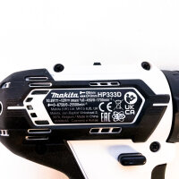 Makita HP333D Cordless Impact Drill Driver 12V, 2.0Ah Li-Ion, 80W, White-Black, 240V Max