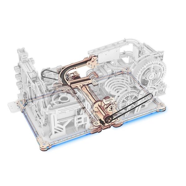 ROKR LG01 3D-Puzzle Murmelbahn Verbindungselemente aus Metall und Spielholz, Link Pack