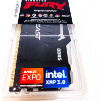 Kingston FURY Beast Black RGB EXPO 32GB DDR5 Gaming RAM, Intel XMP 3.0, Einzelmodul KF560C36BBEA-32