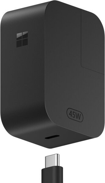 Microsoft Surface 45W USB-C Wall Charger, 5V 2.36A, Wired, Fast Charging