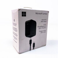 Microsoft Surface 45W USB-C Wall Charger, 5V 2.36A, Wired, Fast Charging