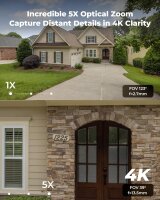 REOLINK RLC-843A 4K PoE Surveillance Camera with Spotlights, IP67, 5x Optical Zoom, Color Night Vision, Two-Way Talk, Outdoor Camera