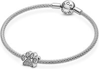 Pandora Passions Charm Pfote Glitzer Sterlingsilber Karabinerverschluss 10x11 mm