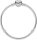Pandora Icons Armband 19 cm Silber mit Herzverschluss und Schlangenkette, Klettverschluss