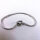 Pandora Icons Armband 19 cm Silber mit Herzverschluss und Schlangenkette, Klettverschluss