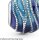 PANDORA Colours Charm aus blauem Murano-Glas, wellenförmig, Silber mit Federringverschluss
