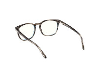 TOM FORD FT5868-B/V 020 Herrenbrille, quadratisch, grau, Acetat, Glasbreite 53 mm, Stegbreite 18 mm, Bügellänge 145 mm