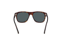 TOM FORD FT1284/S 52N Herren Sonnenbrille, Acetat, quadratisch, Havanna Grün, 55 mm Glasbreite, 18 mm Stegbreite, 145 mm Bügellänge