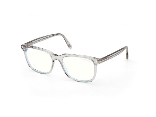 TOM FORD FT6080-B/V 020 Brille grau transparenter Rahmen klare Gläser 51mm Glasbreite 18mm Stegbreite 145mm Bügellänge