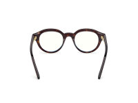 TOM FORD FT6037-B/V 052 Glasses with Havana frame, 49 mm lens width, 22 mm bridge width, 145 mm temple length