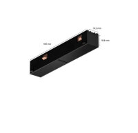 Philips Hue Perifo connector, straight, black, 24V, IP20, compact dimensions 105x16.2x18.6mm