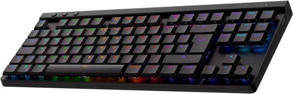 Logitech G515 QWERTZ Kabellose TKL Gaming-Tastatur, LIGHTSYNC RGB, PBT-Tasten, taktile mechanische Schalter, deutsches Layout, schwarz