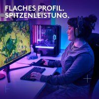 Logitech G515 QWERTZ Kabellose TKL Gaming-Tastatur, LIGHTSYNC RGB, PBT-Tasten, taktile mechanische Schalter, deutsches Layout, schwarz