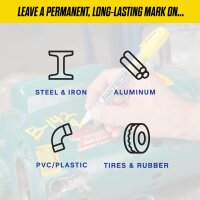 Markal Paint-Riter+ Ölfarbmarker HP 48er Set, Rosa, 3 mm Spitze, langlebig, deckend, vielseitig einsetzbar