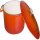 Vogue GH312 6-Liter Oval Gusseisen-Auflaufform, Orange & Creme, emailliert, induktionsgeeignet, 125x230x305 mm