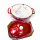 Vogue GH312 6-Liter Oval Gusseisen-Auflaufform, Orange & Creme, emailliert, induktionsgeeignet, 125x230x305 mm