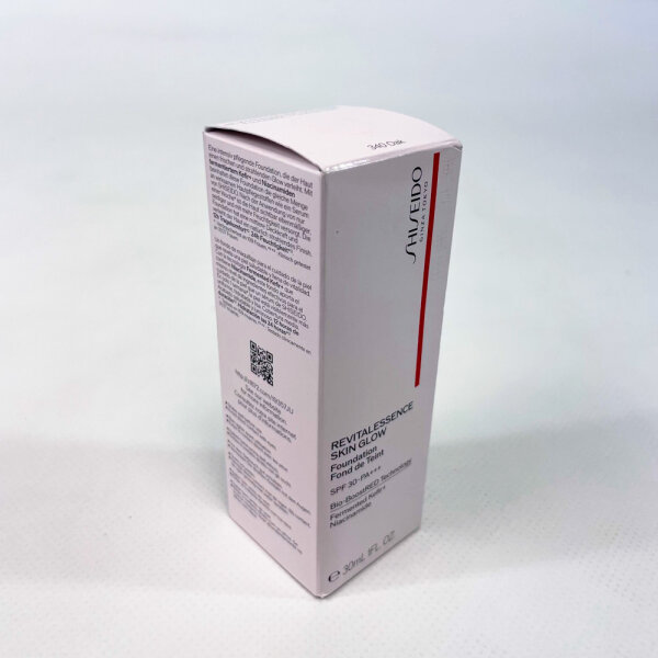 Shiseido Ginza Tokyo Revitalessence Skin Glow Foundation SPF 30 PA+++ 30 ml, radiant complexion, sun protection