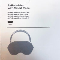 Apple AirPods Max A3184 Over-Ear-Kopfhörer Schwarz kabellos mit Smart Case USB-C kompatibel mit iOS, iPadOS, Apple Watch, Vision Pro, Mac