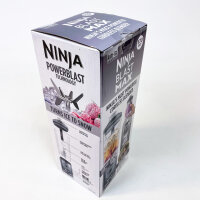 Ninja Blast Max Portable Blender 570 ml, Rechargeable, Leakproof, 3 Functions for Smoothies & Protein Shakes, Cool Grey