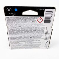 HP 3YL77AE 912 Cyan Ink Cartridge 4 ml, 315 pages, compatible with HP OfficeJet 8010 & Pro 8020 series