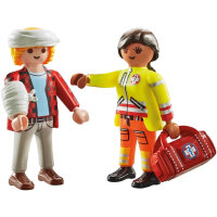 PLAYMOBIL 71506 DuoPack Sanitäter mit Patient,...