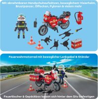 PLAYMOBIL 71466 Action Heroes Feuerwehr-Motorrad, 21-teilig, für Kinder 4-10 Jahre, schnelles Einsatzfahrzeug